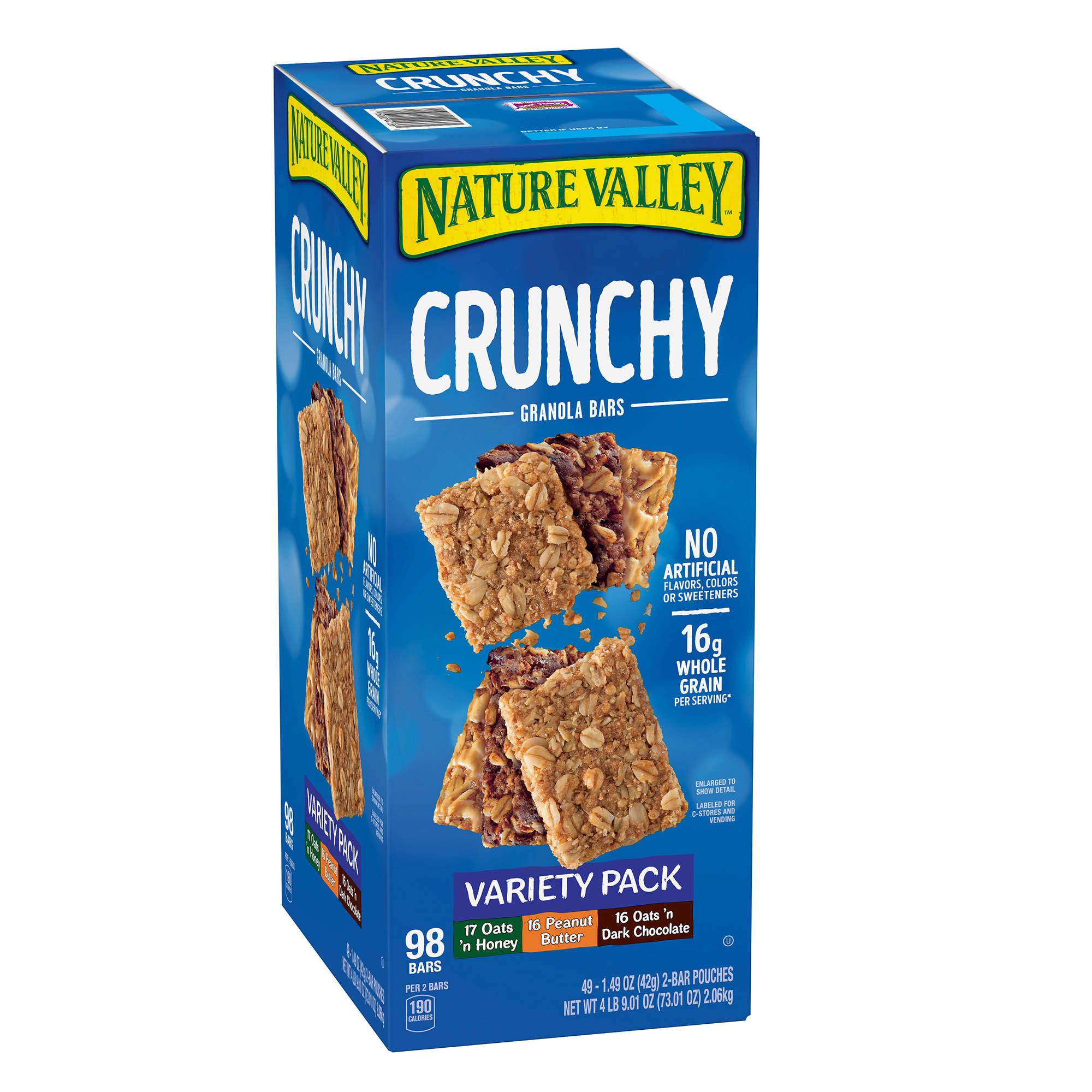 Nature Valley Crunchy Granola Bar, Oats 'n Honey, 1.49 oz, 49-count