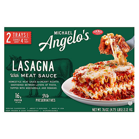 Michael Angelo's Lasagna with Meat Sauce, 2 ct./38 oz.