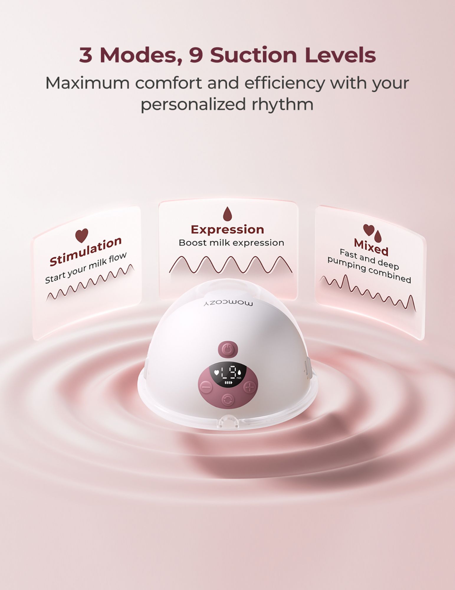Momcozy Breast Pump M5 Smart + Milk Cooler CM01 + Milk Storage Bags B4, 200 ct.