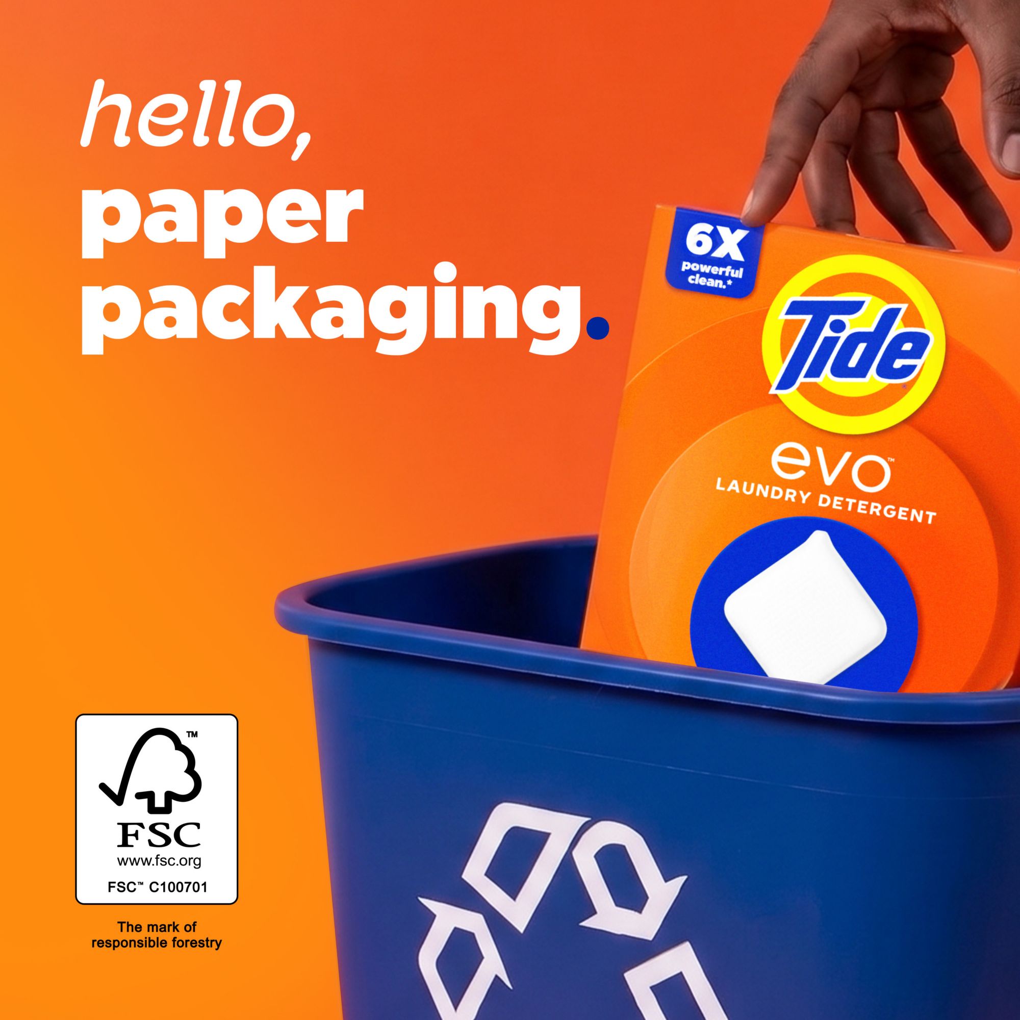 Tide evo Super Concentrated Laundry Detergent Tiles, Original Scent, 66 ct.