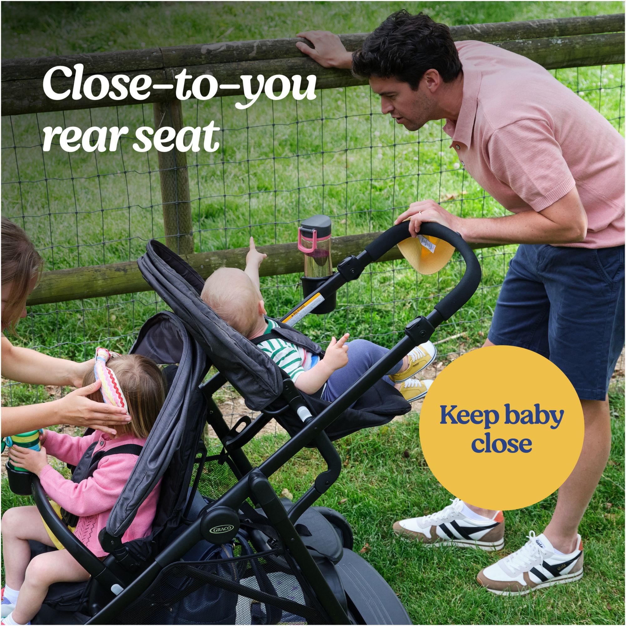 Graco Ready2Grow 2.0 Double Stroller, Rafa
