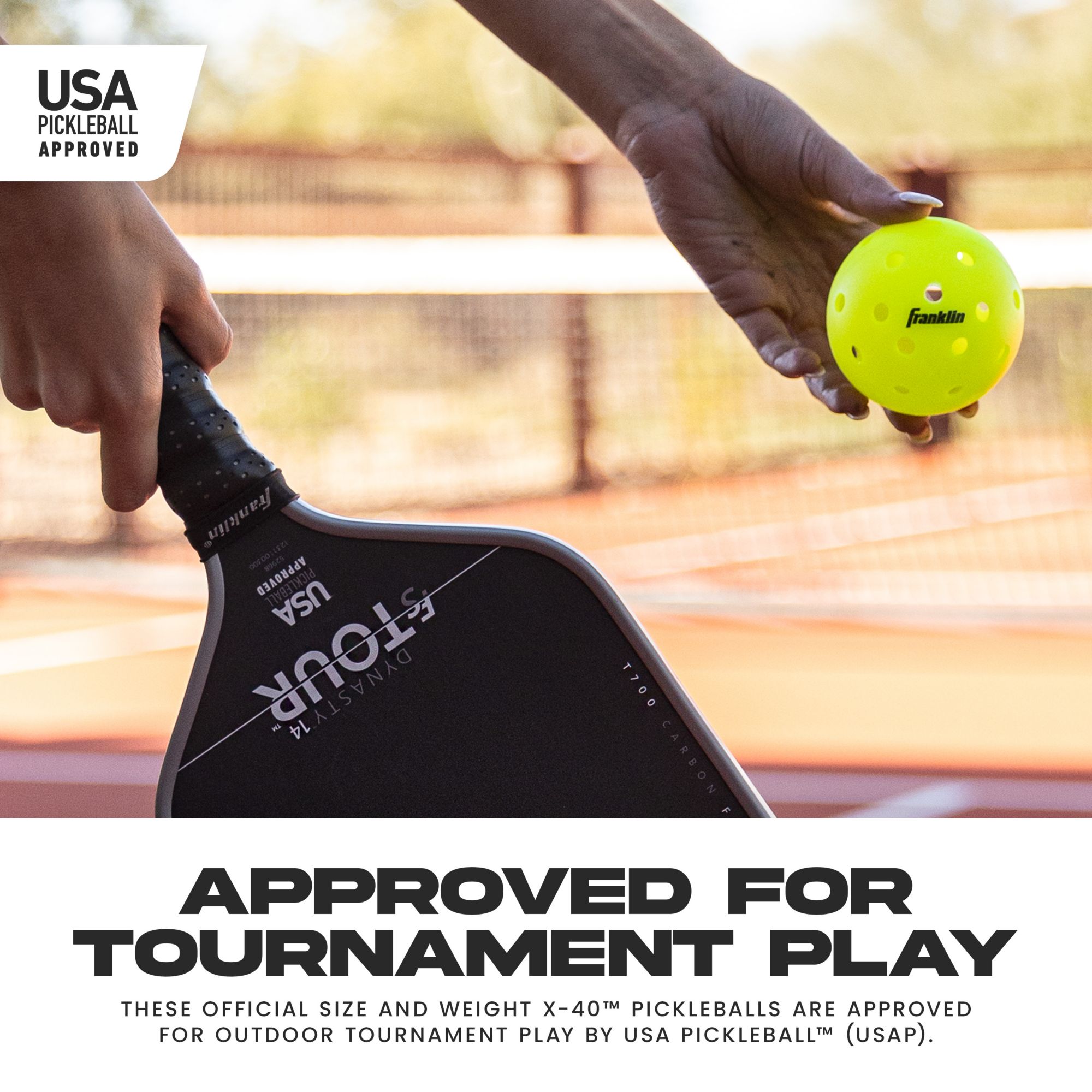 Franklin Sports X-40 Outdoor Pickleballs, 12 pk.
