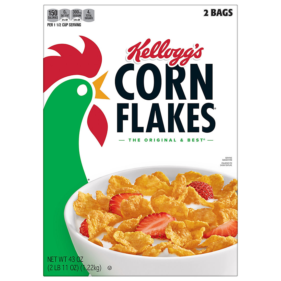Cereal 43 oz. Kellogg's Corn Flakes 