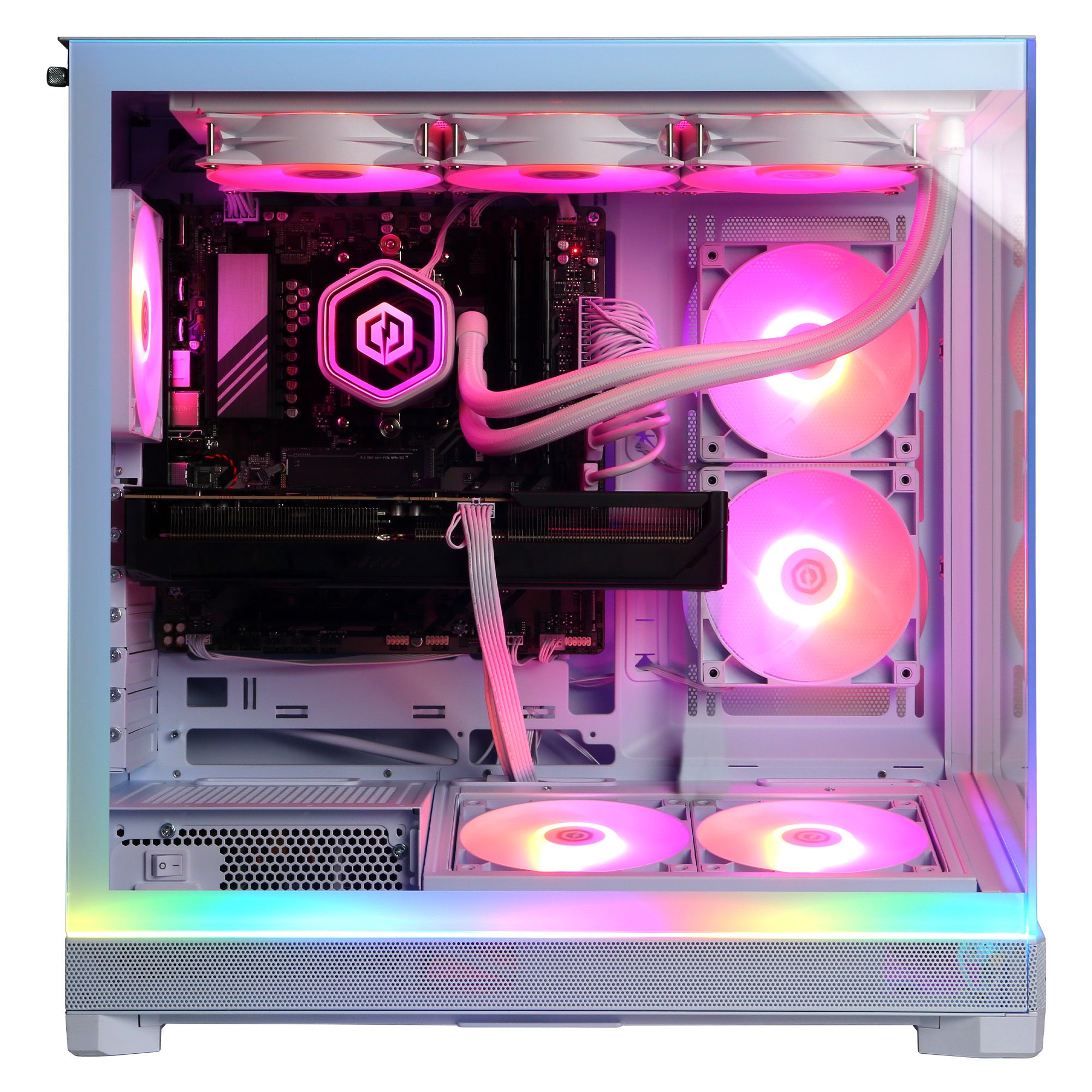 CyberPowerPC Gamer Supreme SLCAI11000CPG Gaming Desktop PC, AMD Ryzen 7 Processor, 32GB Memory, 2TB SSD, AMD Radeon Graphics