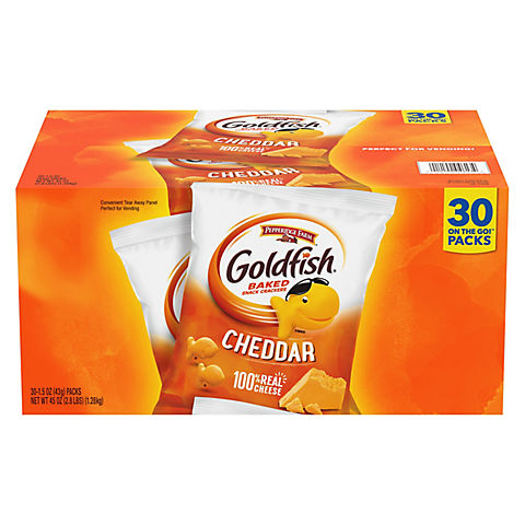Pepperidge Farm Goldfish Cheddar Crackers Snack Packs, 30 pk./1.5 oz.