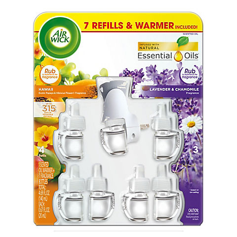 Air Wick Hawaii and American Samoa Scented Oil Warmer with 7 Refills