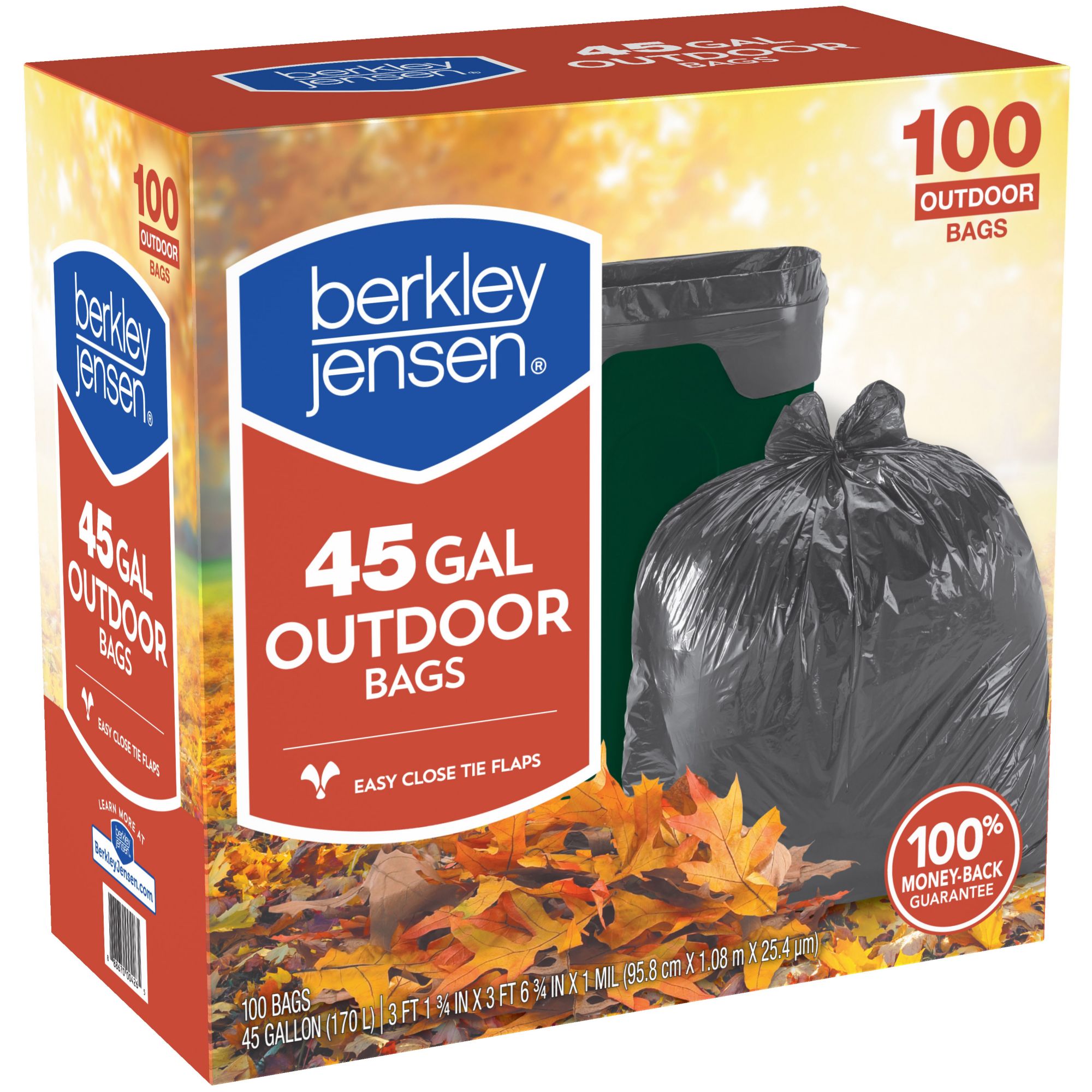 Cand 45 Gallon Clear Lawn and Leaf Garbage bags, 70 Counts 55 Gallon
