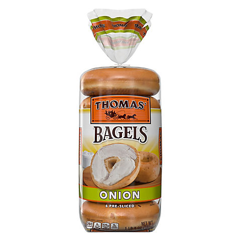 Thomas' Onion Bagels, 6 ct.