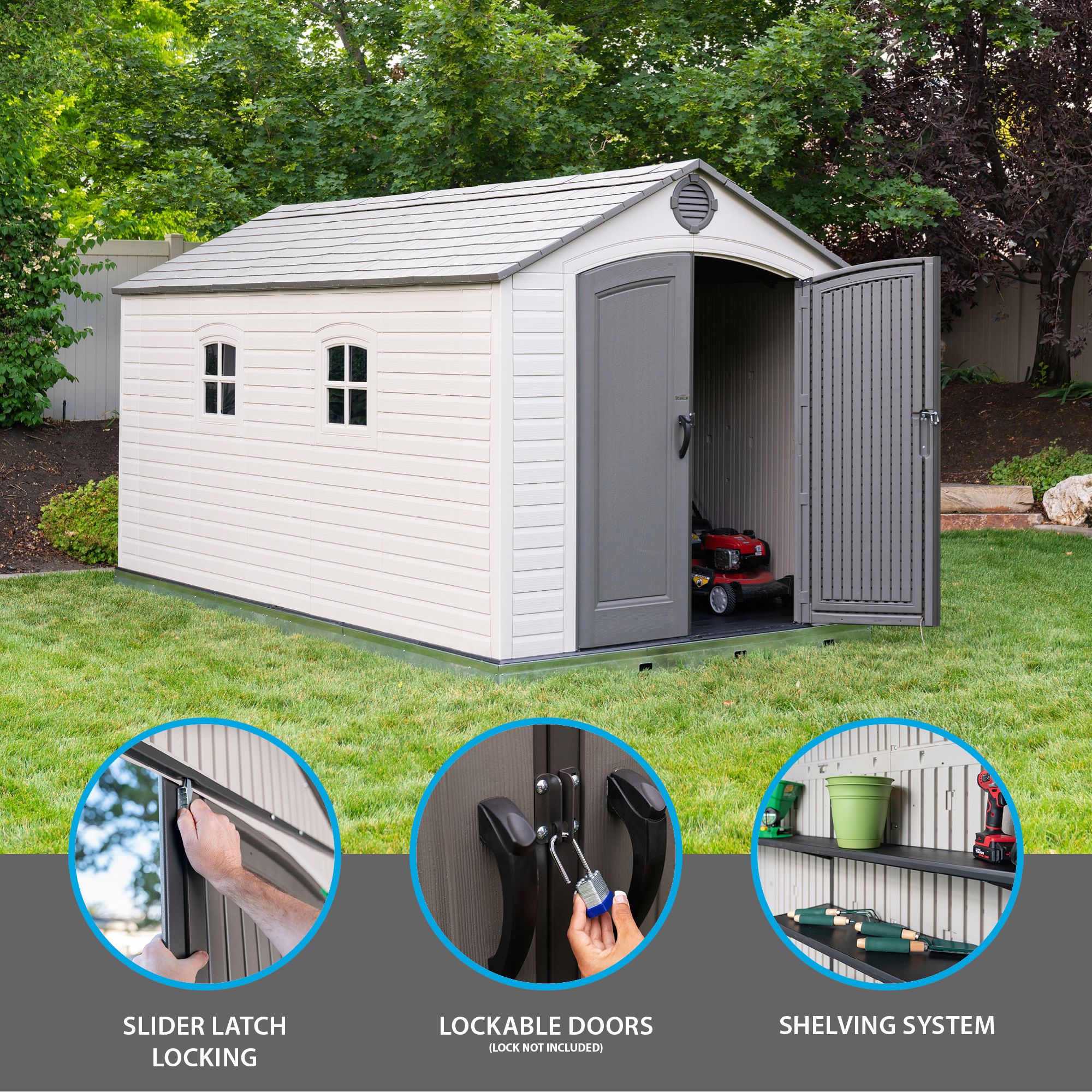 Lifetime 8' X 15' Storage Shed | BJ's Wholesale Club