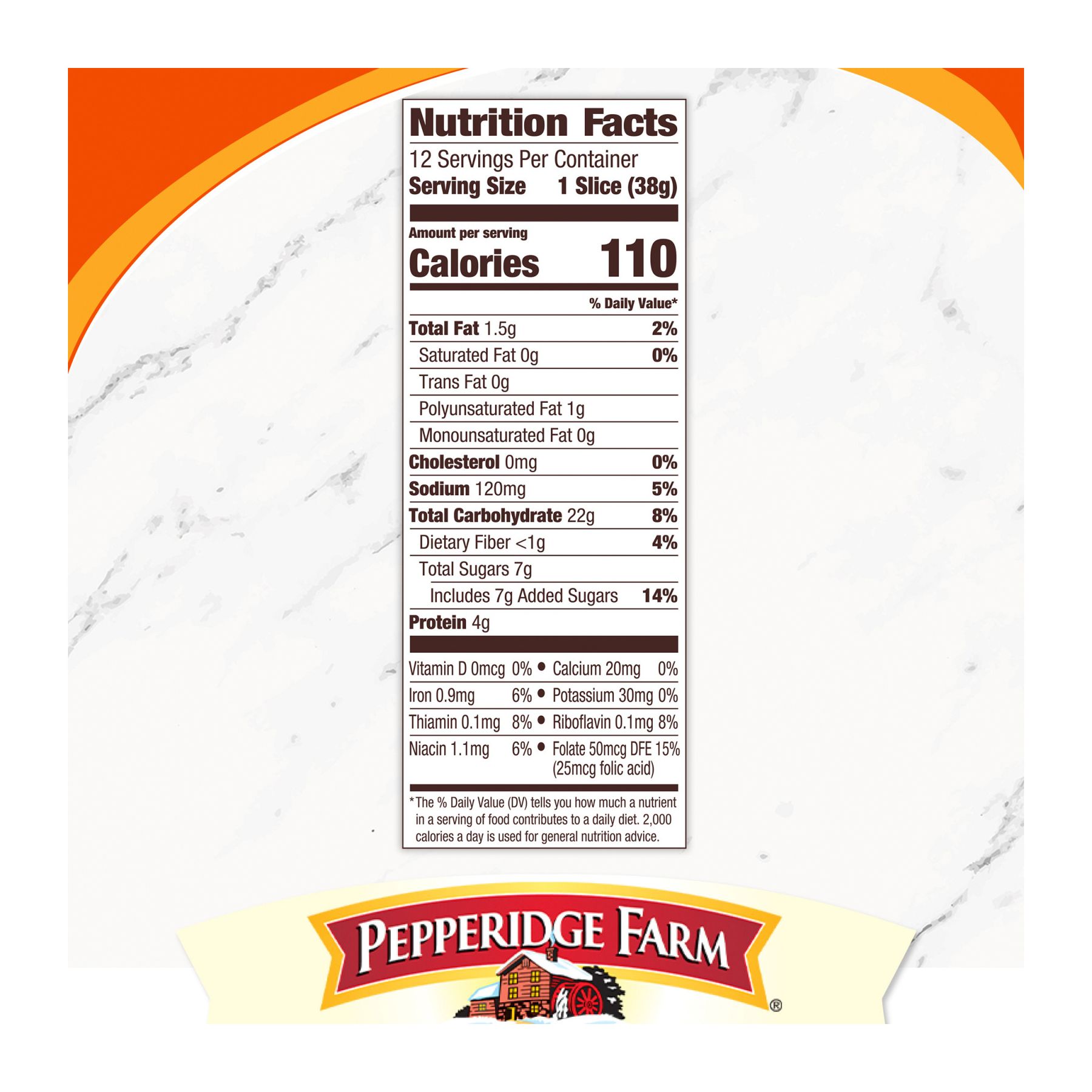 Pepperidge Farm Swirl Pumpkin Spice Breakfast Bread, Loaf, 2 pk./16 oz.