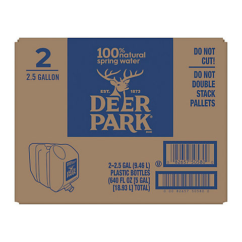 Deer Park 100% Natural Spring Water, 2.5 gal.