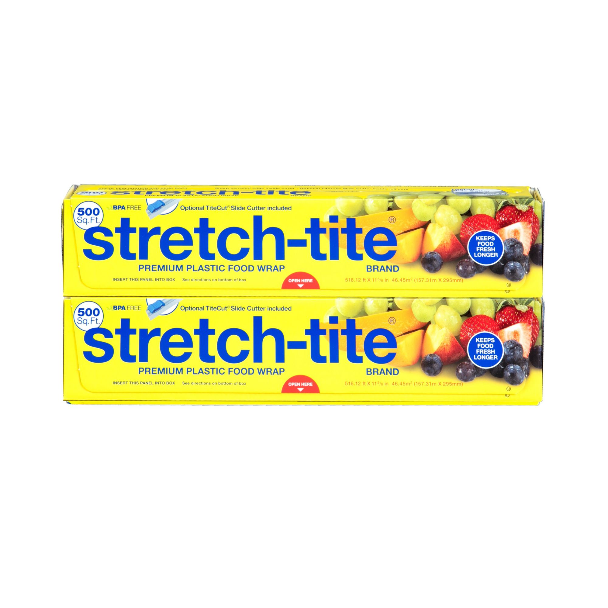 Stretch-Tite Plastic Wrap, 2 pk./500 sq. ft