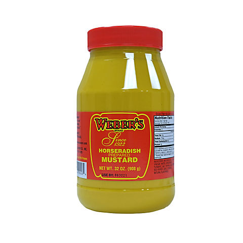 Weber's Brand Horseradish Mustard, 32 oz.