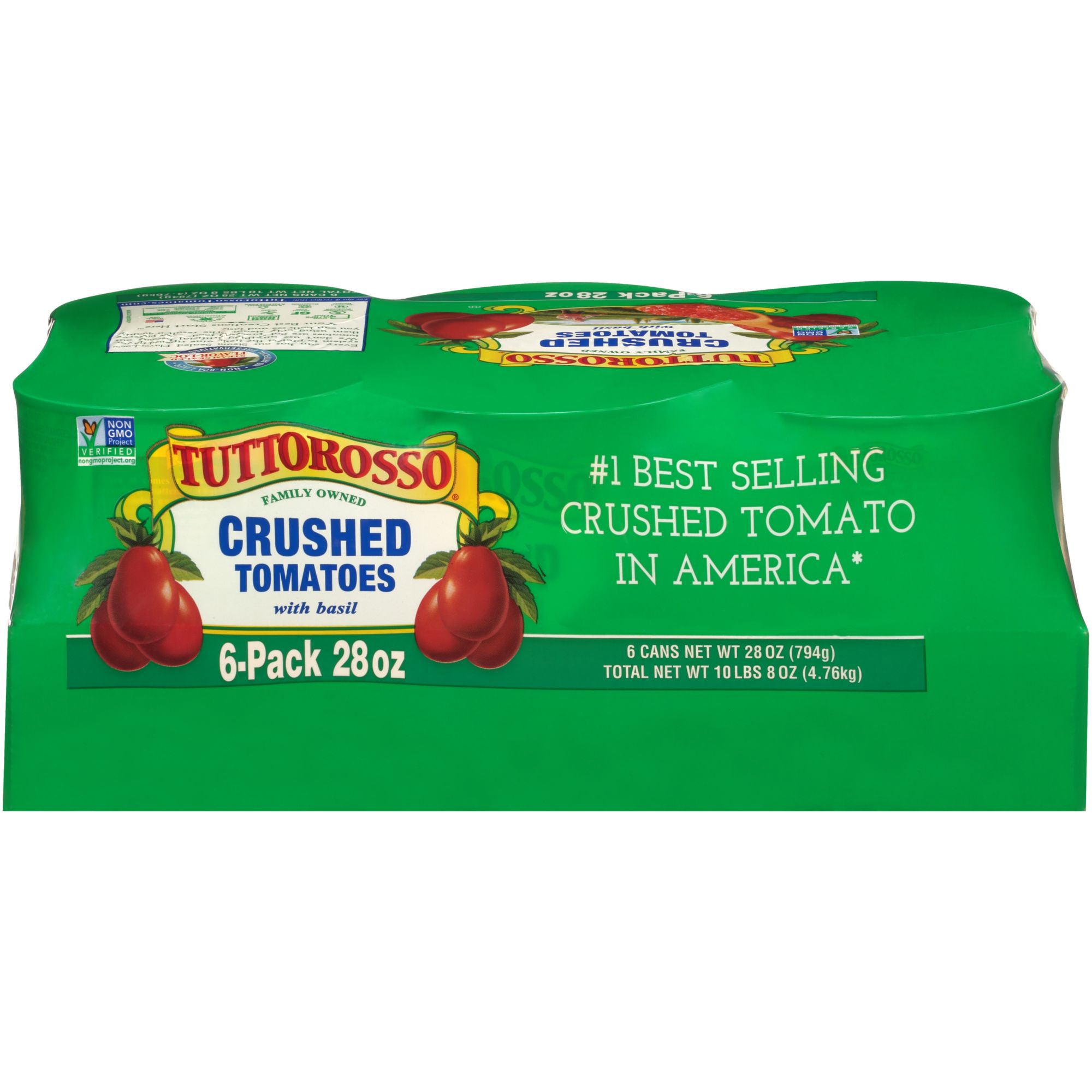 Tuttorosso 100 Percent Natural Crushed Tomatoes 6 pk. 28 oz