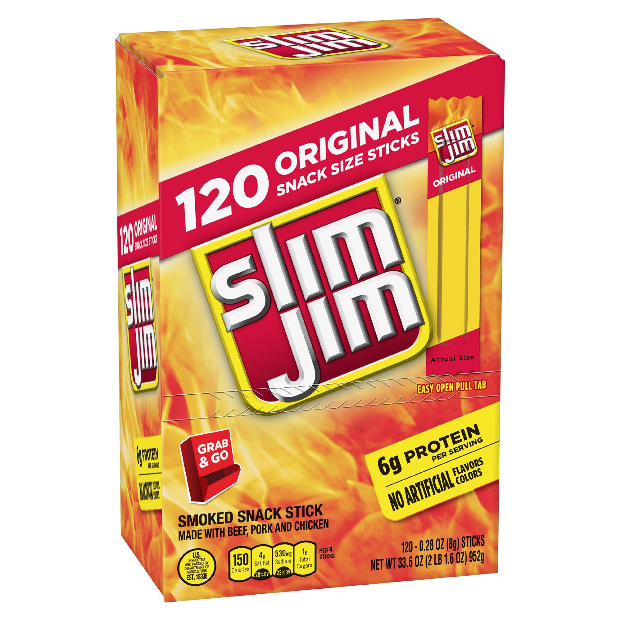 Slim Jim Smoked Snack Sticks