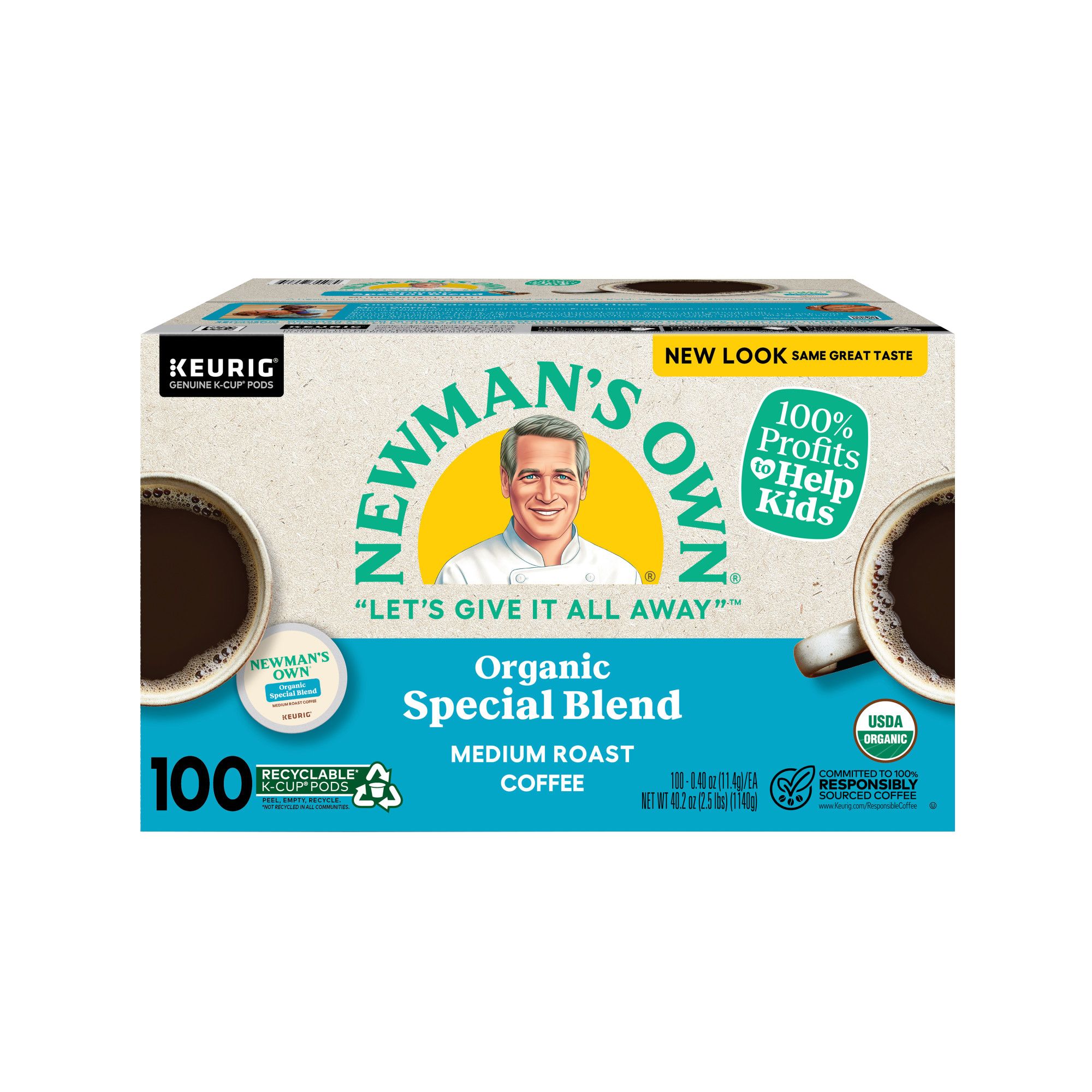 Newman's Own Organics Special Blend Coffee K-Cups (100 K-Cups) - Packa –  BabyLuck Retail