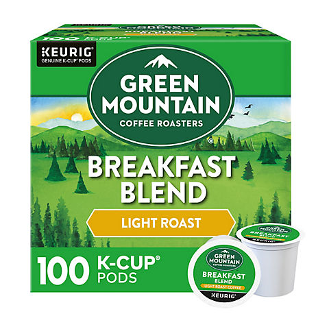 Green Mountain Coffee Breakfast Blend K-Cup Pods, 100 ct,