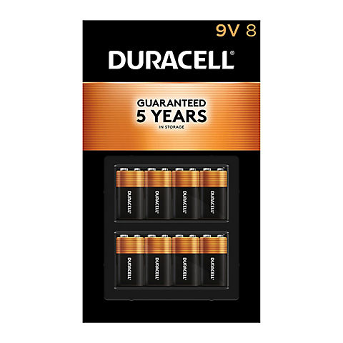 Duracell Coppertop 9V Battery, 8 ct.