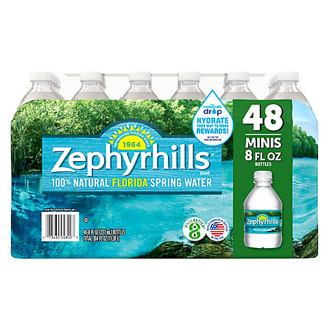 Zephyrhills 100% Natural Spring Water, 48 pk./8 oz.
