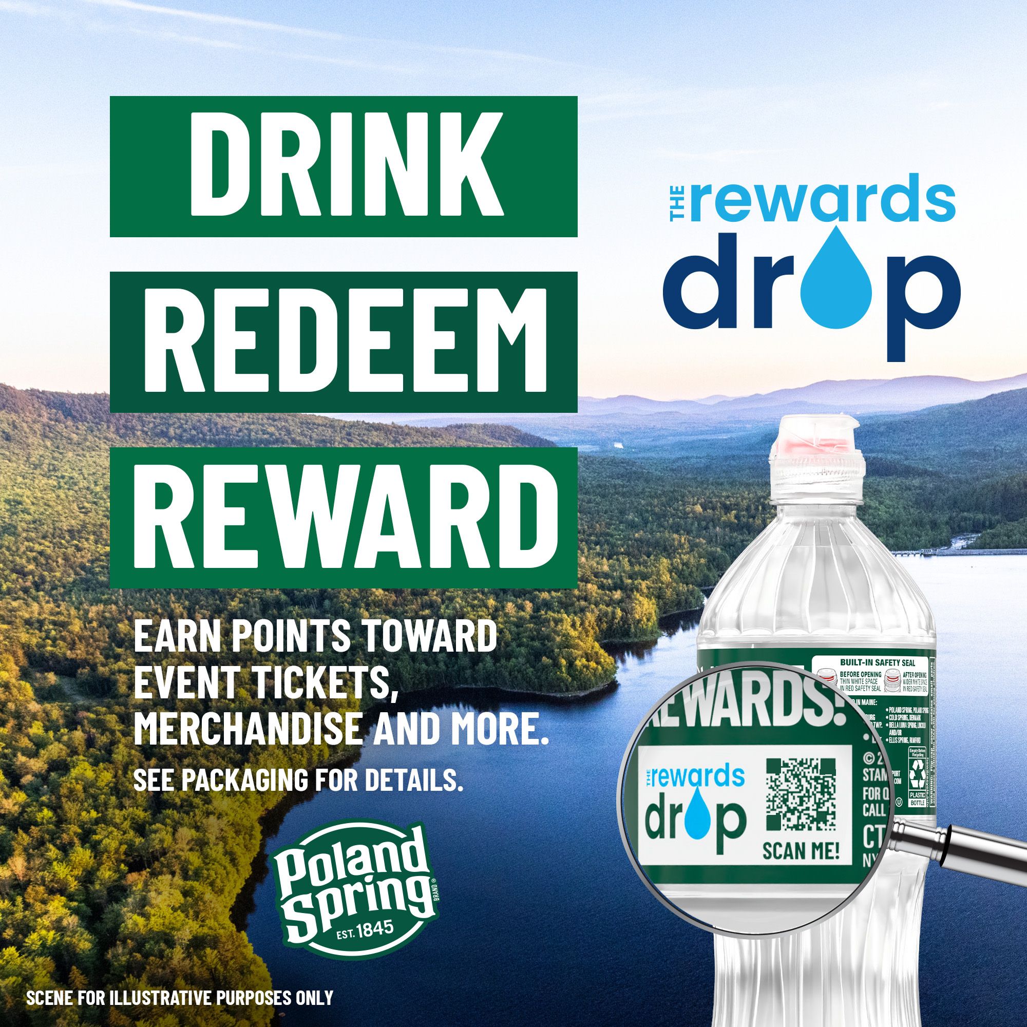 Save on Poland Spring Water Sport Bottles - 12 pk Order Online Delivery