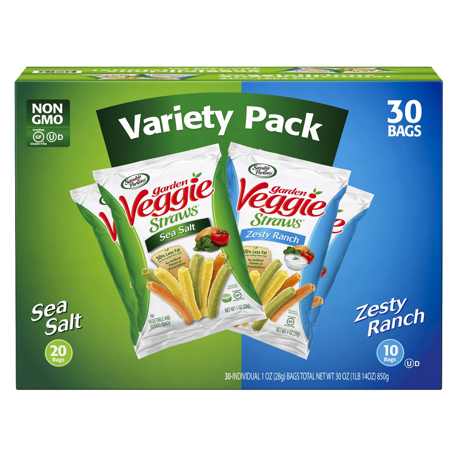 Kiddylicious - Veggie Straws Pack Of 10