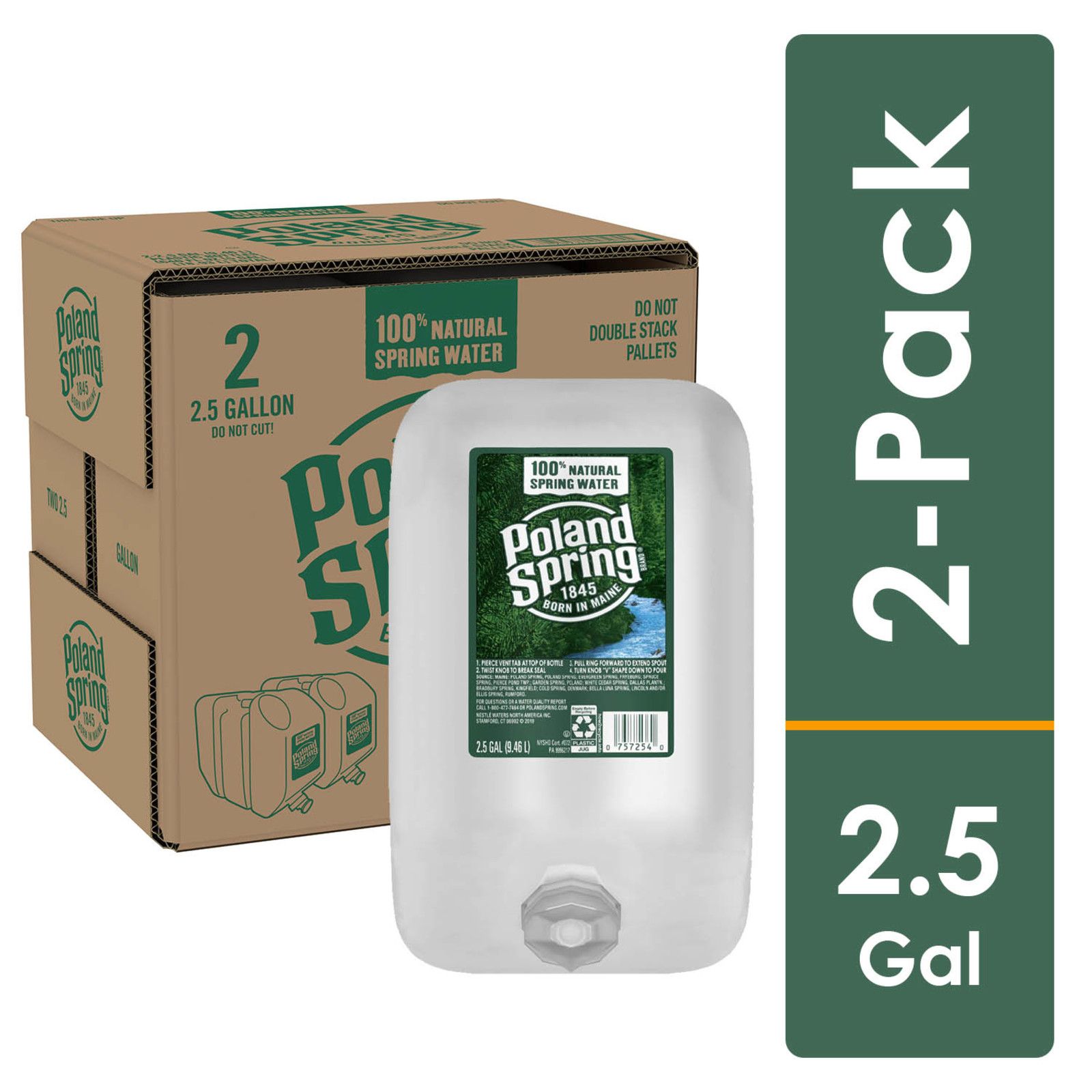 Poland Spring 100% Natural Spring Water (8 fl. oz., 48 pk.) - Sam's Club