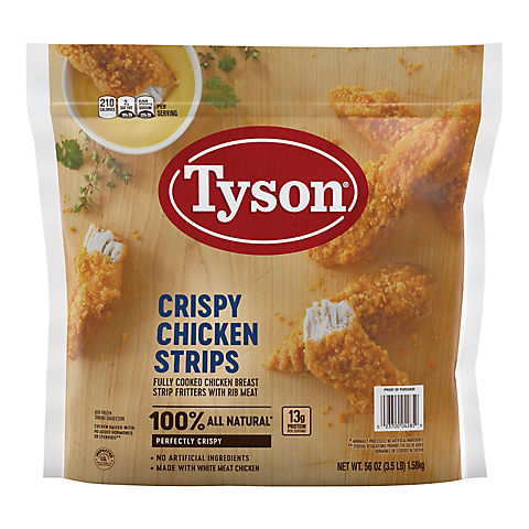Tyson Frozen Crispy Chicken Strips, 3.5 lbs.