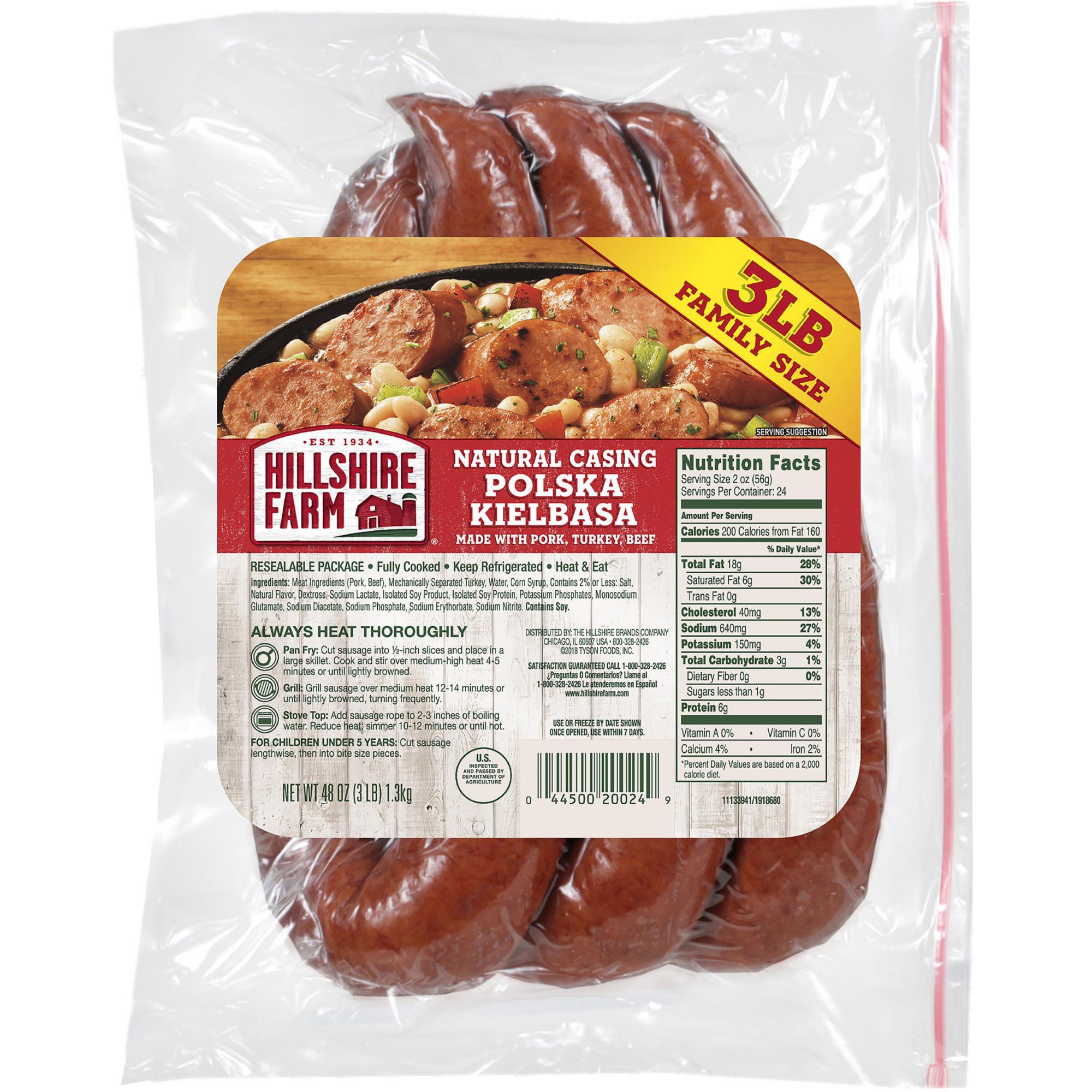 Market Skinless Smoked Sausage Links