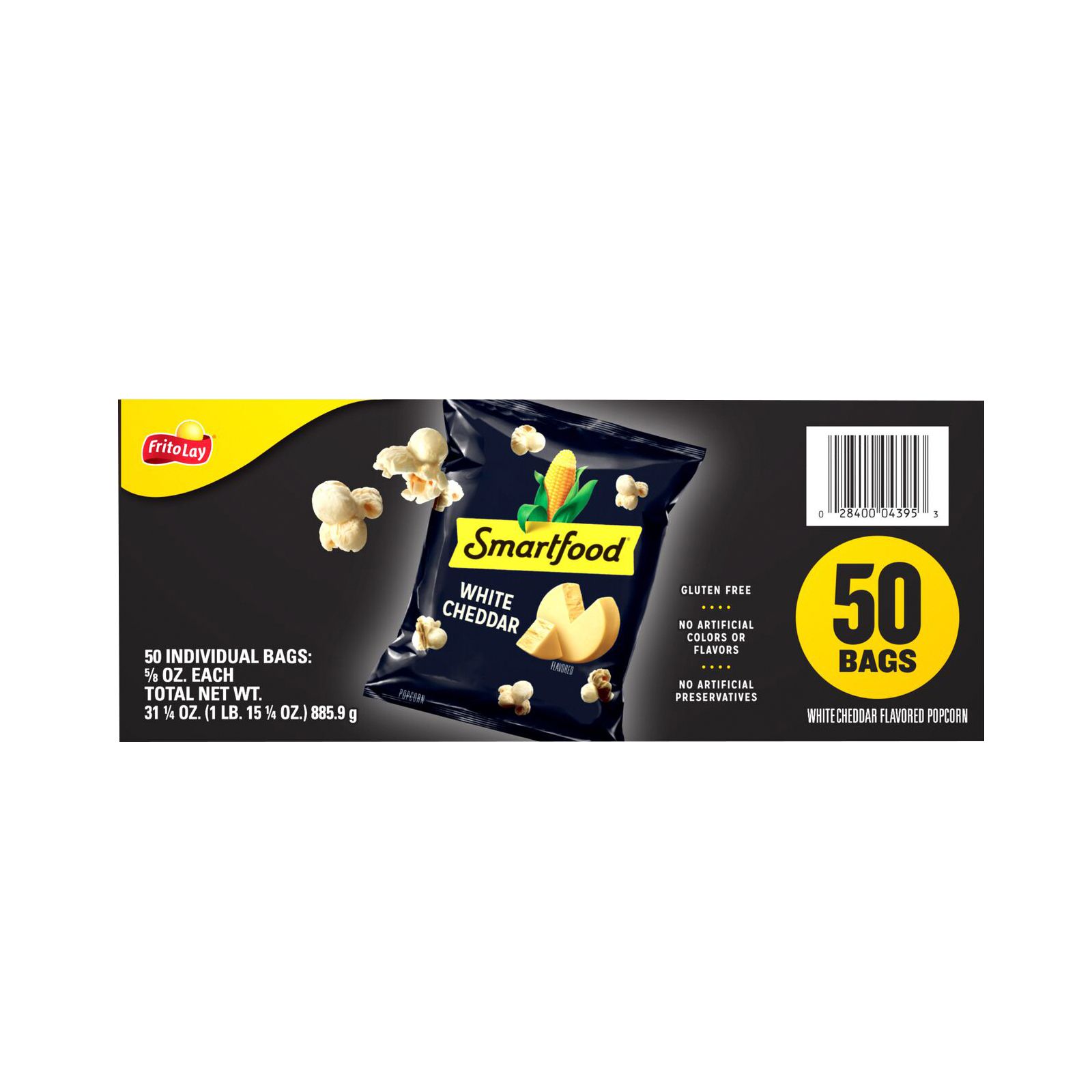 Smartfood White Cheddar Cheese Popcorn, 50 ct.