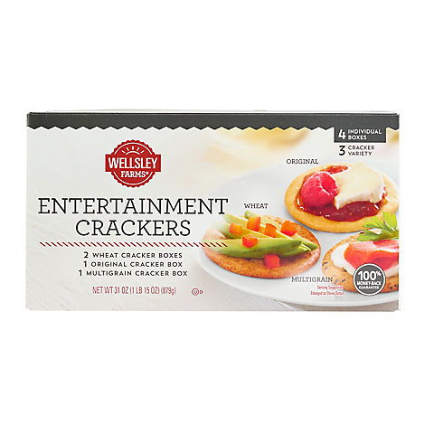 Wellsley Farms Entertainment Crackers, 4 pk./31 oz.
