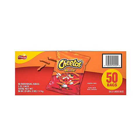 Cheetos Crunchy Cheese Flavored Snacks, 50 pk./1 oz.