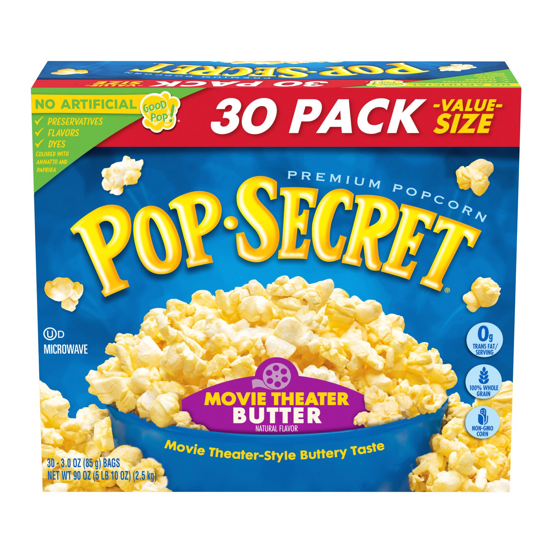  Popcorn Stop Fresh Heat Sealed Bags of Butter Popcorn