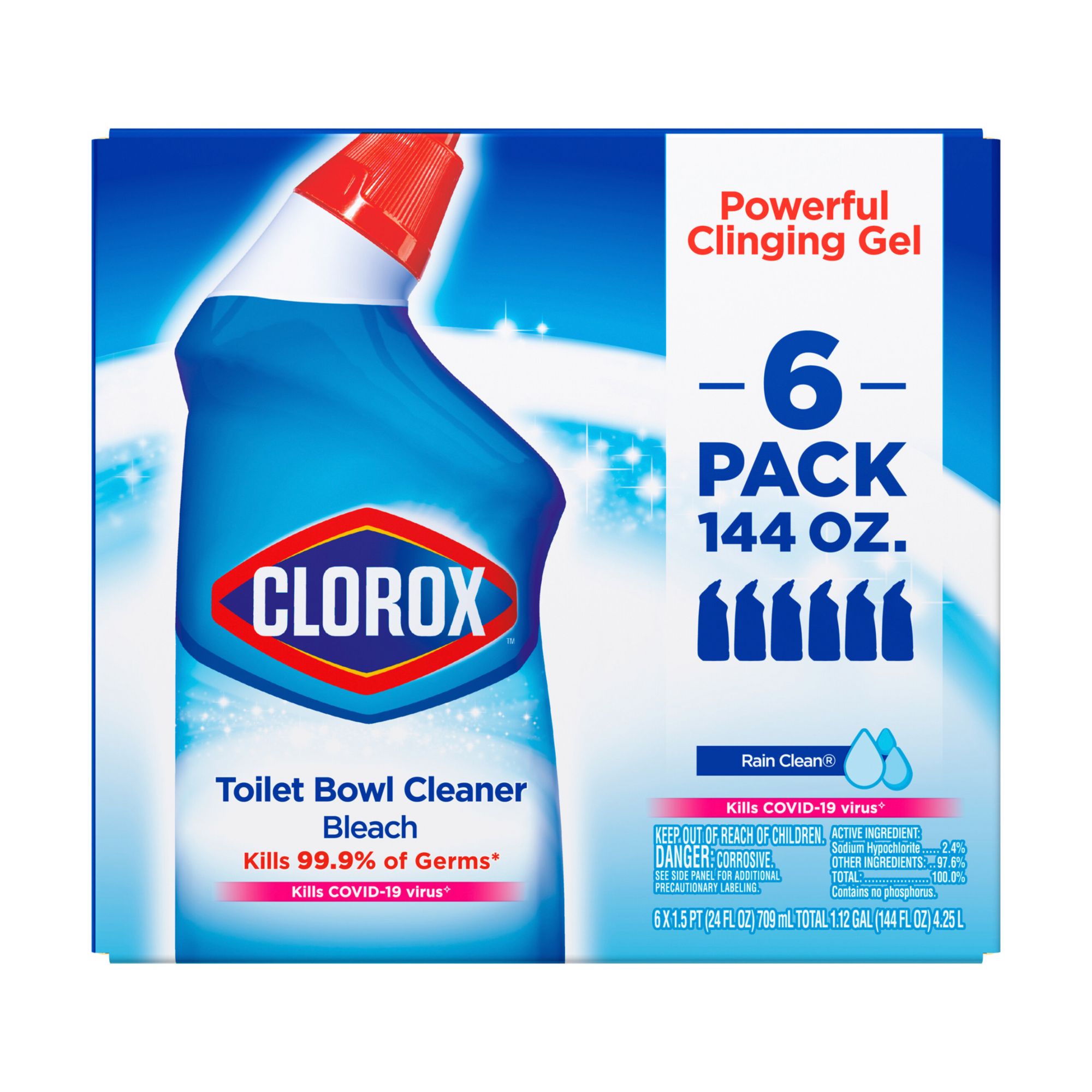 Clorox Bathroom Cleaning Supplies with Grout Cleaner, Toilet Bowl Cleaner,  & Drain Cleaner