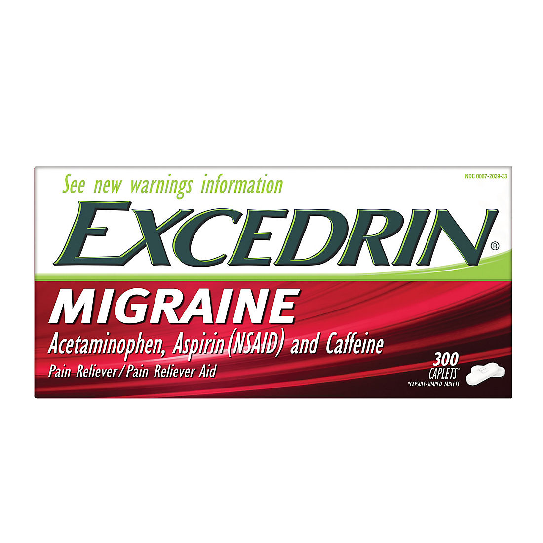 Excedrin Pain Reliever and Aid Migraine Caplets - 100 Count