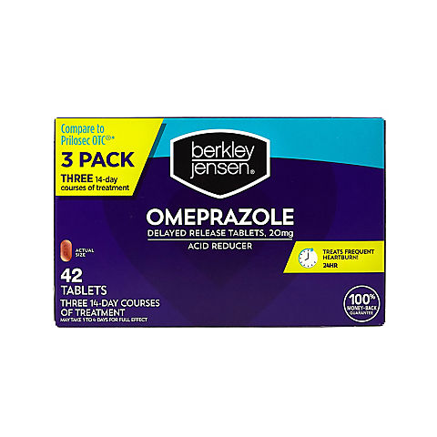 Berkley Jensen 20mg Omeprazole Acid Reducer Tablets, 42 ct.