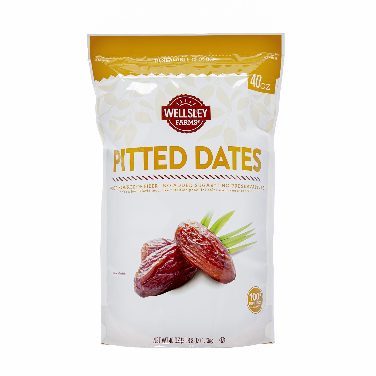 Dates: pitted and with no added sugar