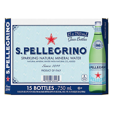 San Pellegrino Sparkling Mineral Water, 15 pk./25.3 oz.