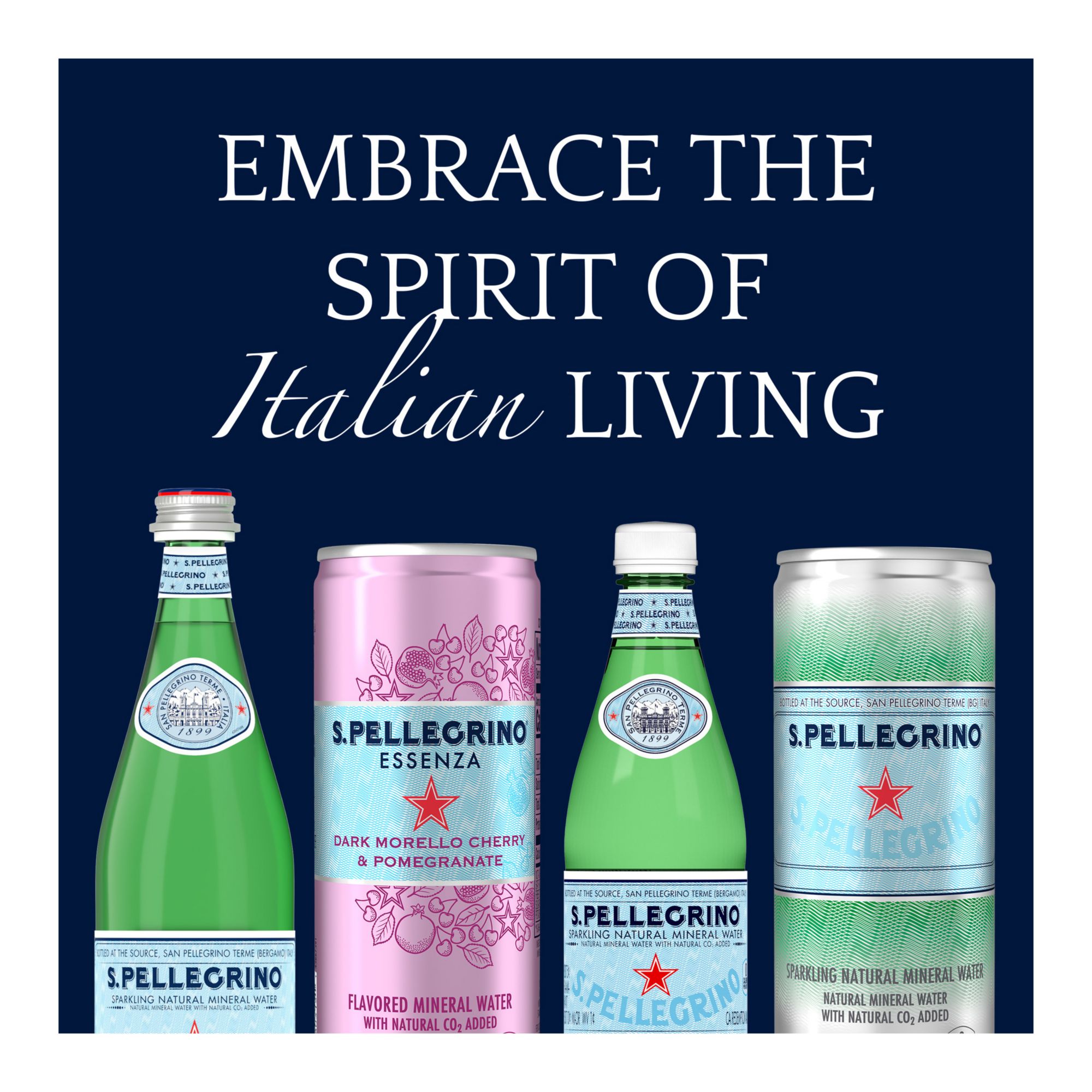 East Coast San Pellegrino 1L Glass Sparkling Water