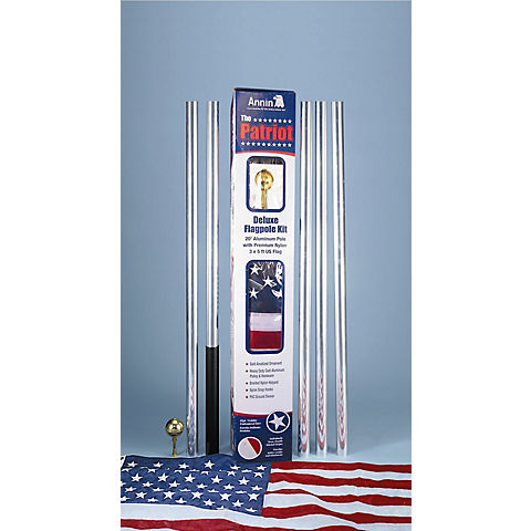 Annin 60" x 36" American Flag and 20' Patriot Pole