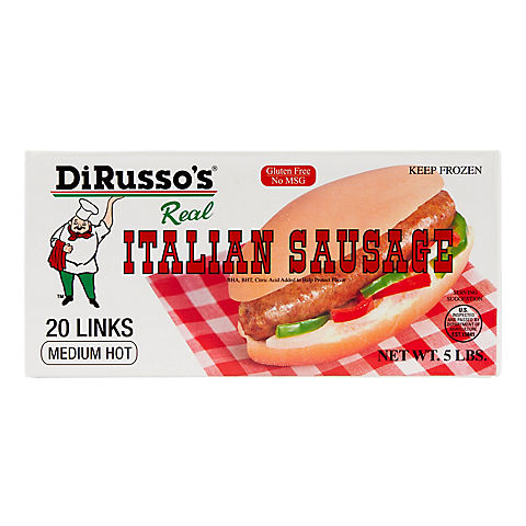 DiRusso's Sausage Medium Italian Sausage Links, 5 lbs.