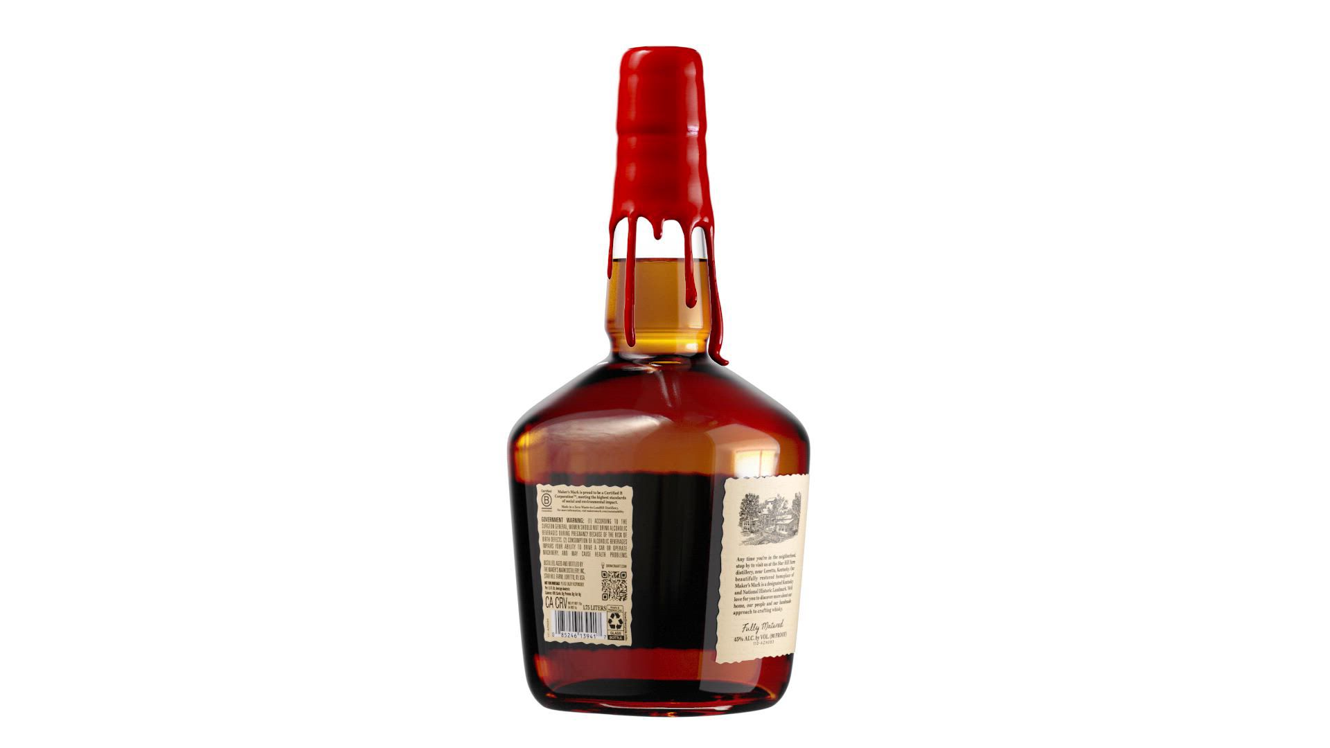 Maker's Mark Kentucky Straight Bourbon Whiskey, 1.75L