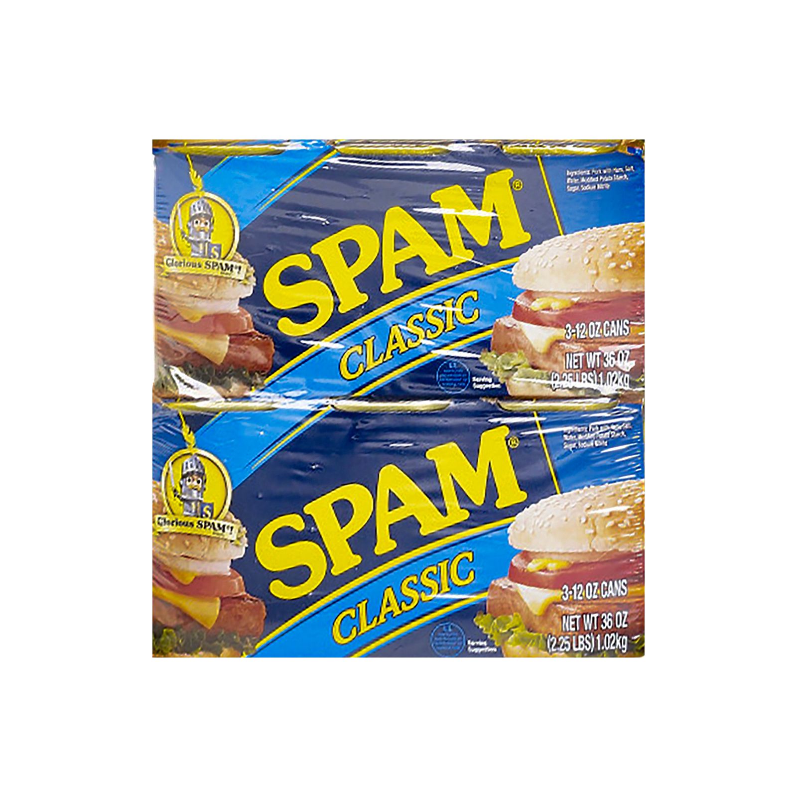  Spam Classic, 12 Ounce Can (Pack of 12) : Canned And Packaged  Meats : Grocery & Gourmet Food