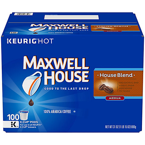 Maxwell House House Blend Medium Roast K-Cup Coffee Pods, 100 ct.