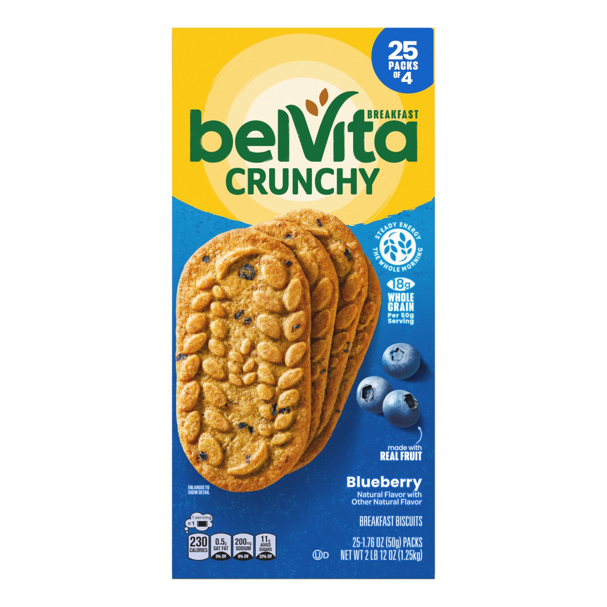 belVita Blueberry Breakfast Biscuits, 25 ct.