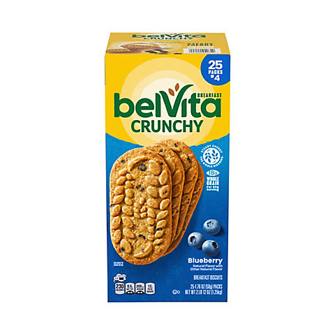belVita Blueberry Breakfast Biscuits, 25 pk.