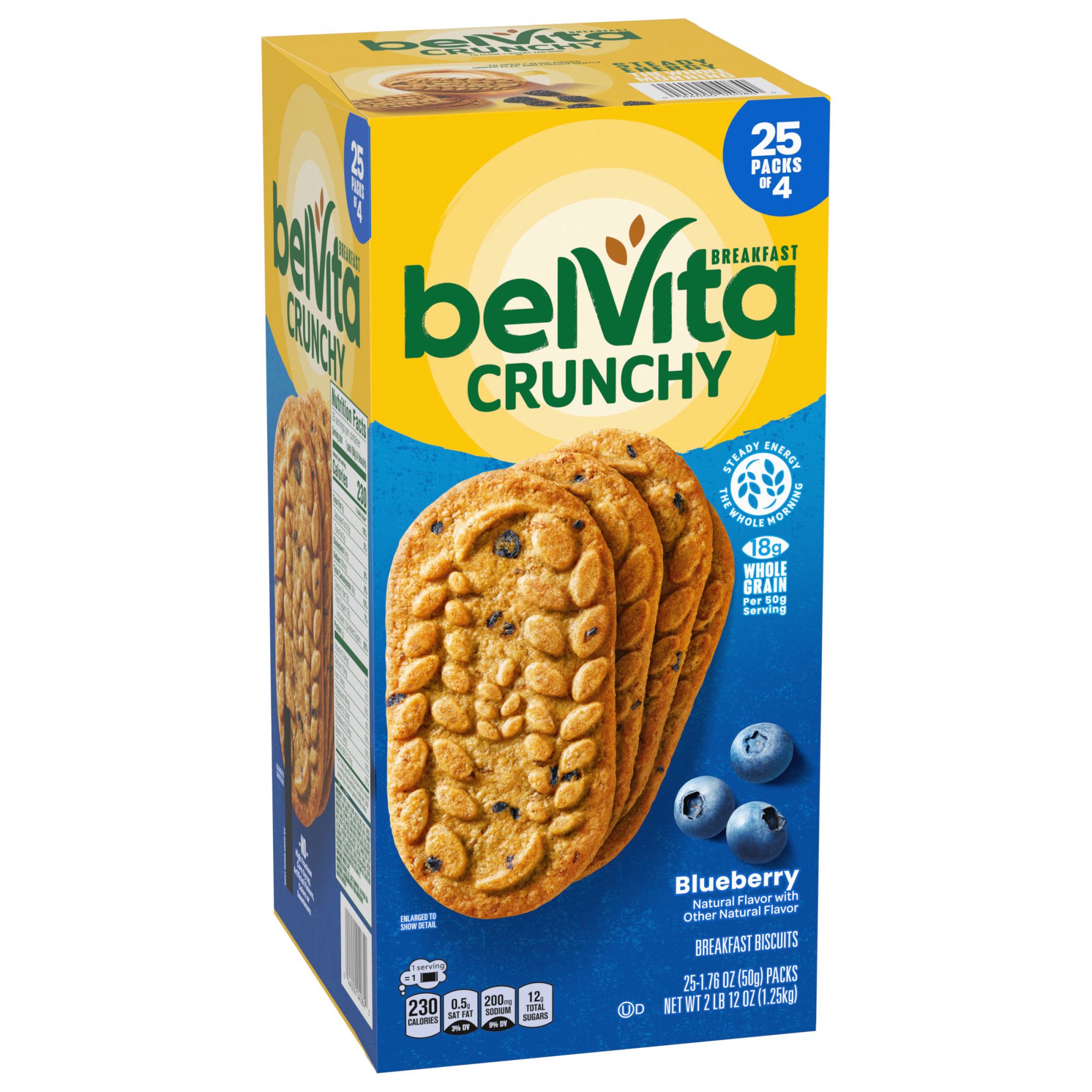 Belvita Cinnamon Brown Sugar Breakfast Biscuits, 6 Boxes of 5 Packs (4  Biscuits Per Pack)
