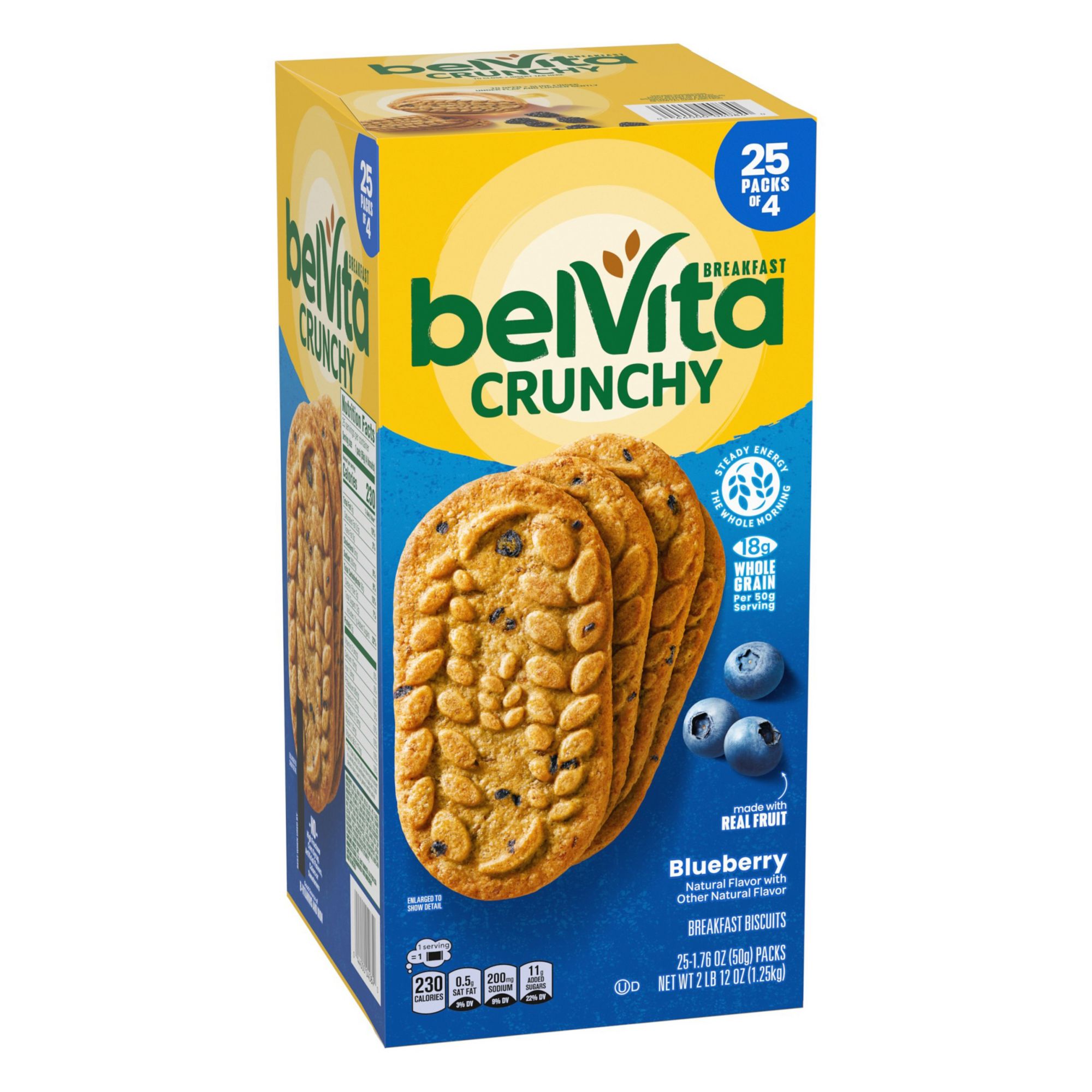 Belvita Cinnamon Brown Sugar Breakfast Biscuits, 6 Boxes of 5 Packs (4  Biscuits Per Pack)