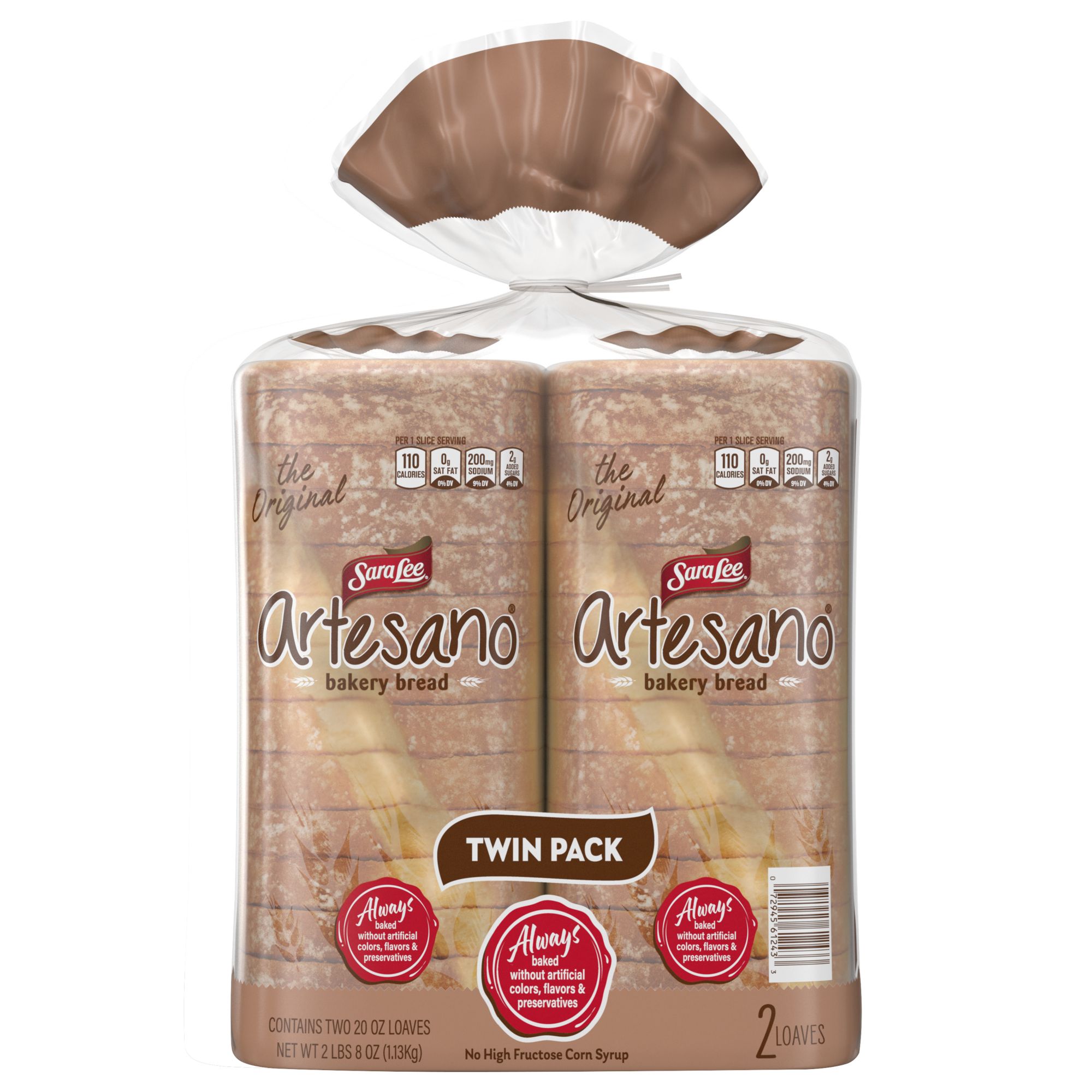 Sara Lee Artesano Bakery Bread Original Pre-sliced Bread, 20 Oz