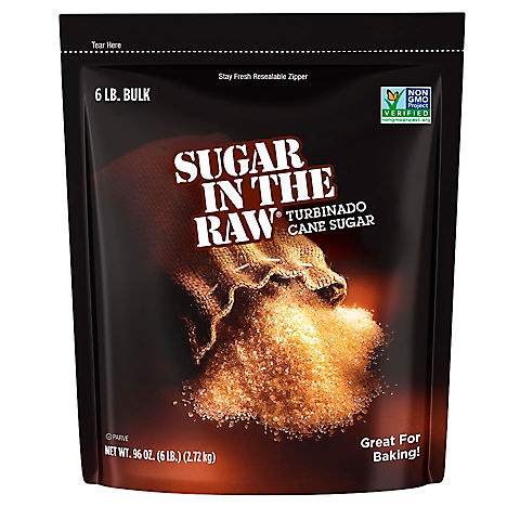 Sugar In The Raw Turbinado Cane Sugar, 6 lbs.