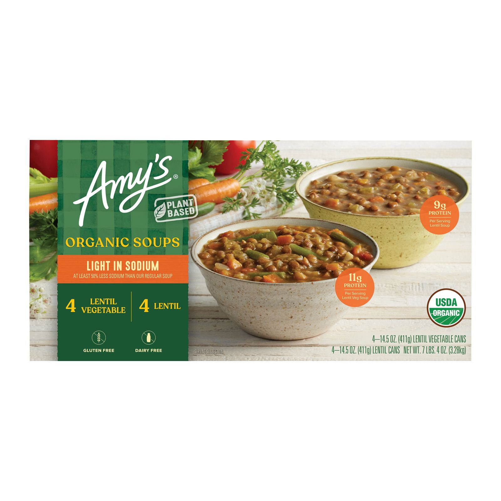 Amy's Organic Lentil Soups, 8 pk./14.5 oz.